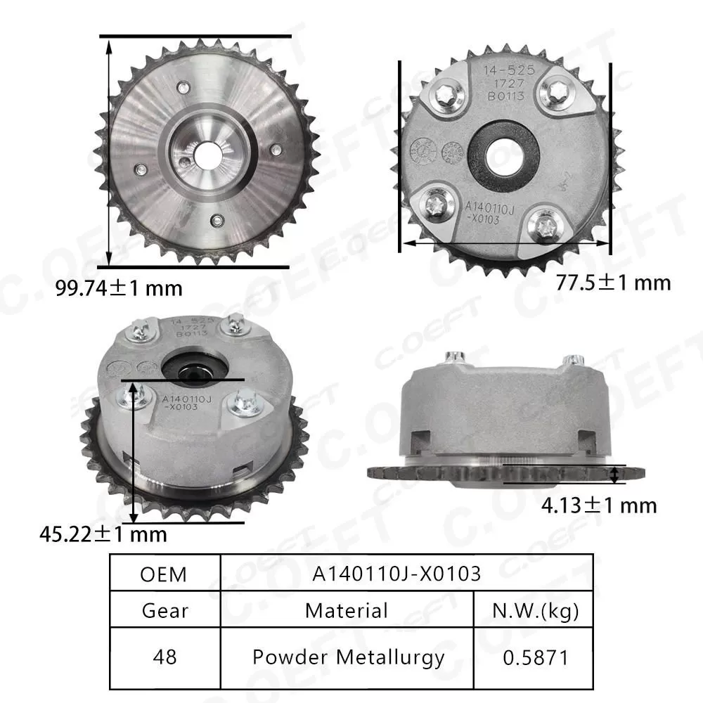 For Dongfeng Fengshen Yixuan 1.5  Camshaft Timing Gear 14-525 A140110J-X0103