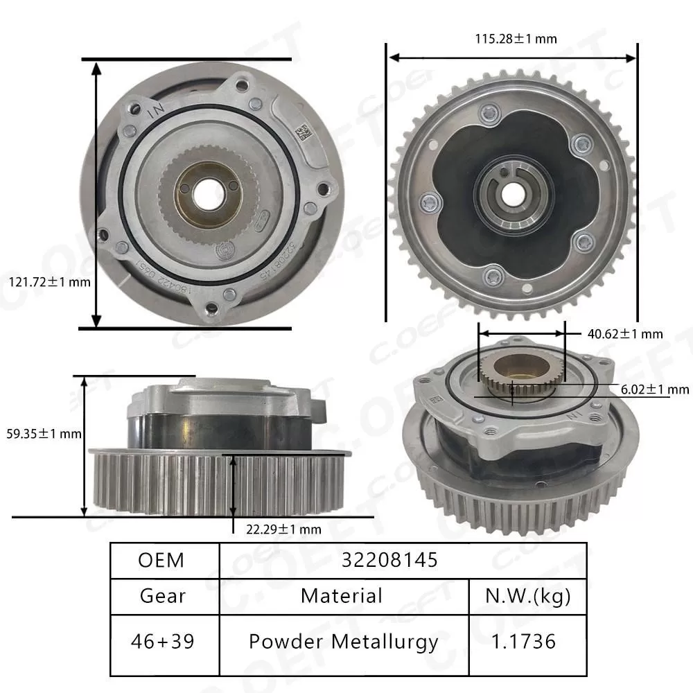 For Geely GBO New High Quality Camshaft Pulley Variable Valve Timing Actuator Timing Gear 32208145