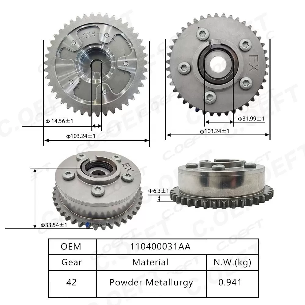 For Chery 4J16 New Factory Wholesale Timing Gear Camshaft Phaser Camshaft Actuator 110400031AA