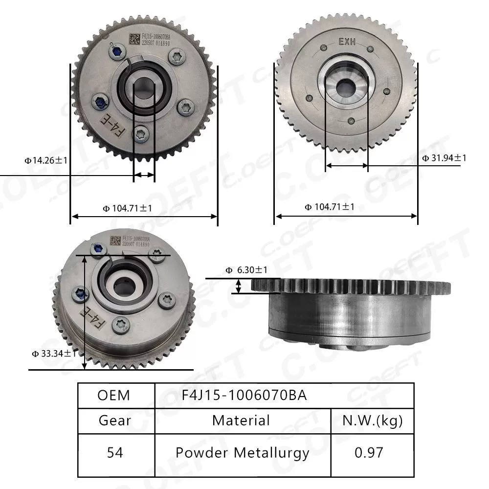 For Chery Timing Gear F4J15-1006070BA