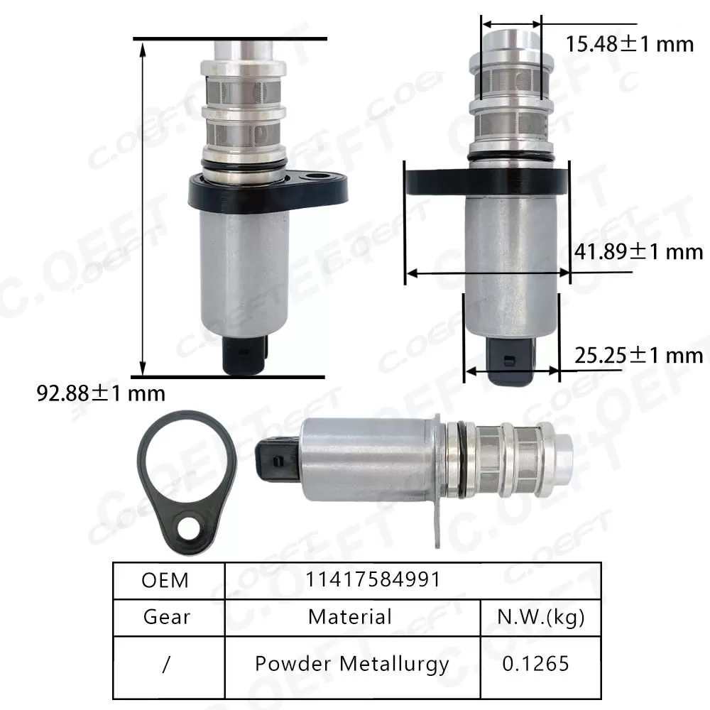 For BMW  Camshaft Position Actuator Solenoid Valve Camshaft Adjuster Control Valve 11417584991