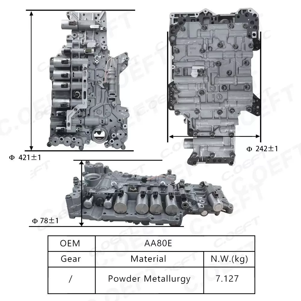 For Toyota Transmission valve body assembly AA80E AA81E