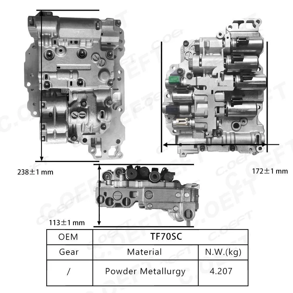 For Buick Opel Transmission Valve Body Assembly TF70SC