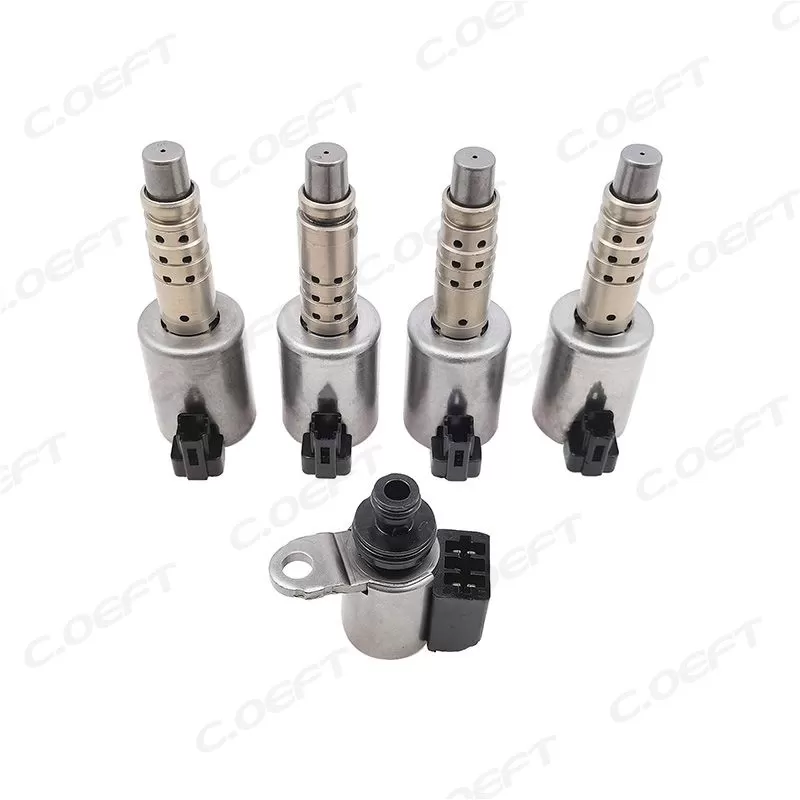Refabrication High Quality Gearbox Valve Transmission Solenoid Set 5PCS/SET JF015 for Nissan X-Trail JF015
