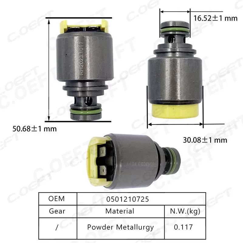 For Volkswagen BMW 5HP19 Transmission Solenoid Valve 0501210725 24341423461