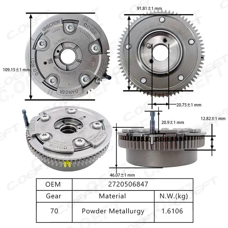 For Mercedes-Benz 272  V6 3.0 VVT Timing Gear A2720506847   (Exhaust)