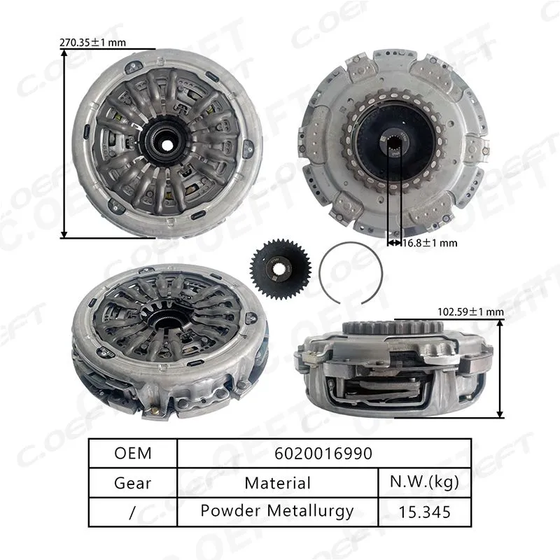 For Geely Emgrand 6DCT250, Original Brand New LUK Main Dual Clutch Assembly 6020016990