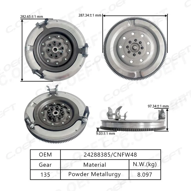 For GM DCT250 Original Brand New (PHC) Flywheel (Clutch) 24288385/ CNFW48