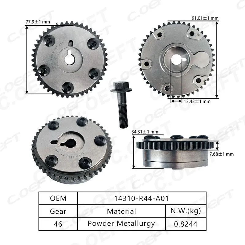 For Honda 2.4L VVT Timing Gear 14310-R44-A01