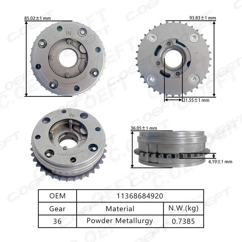 For BMW B48B58 VVT Timing Gear (Intake) 11368684920