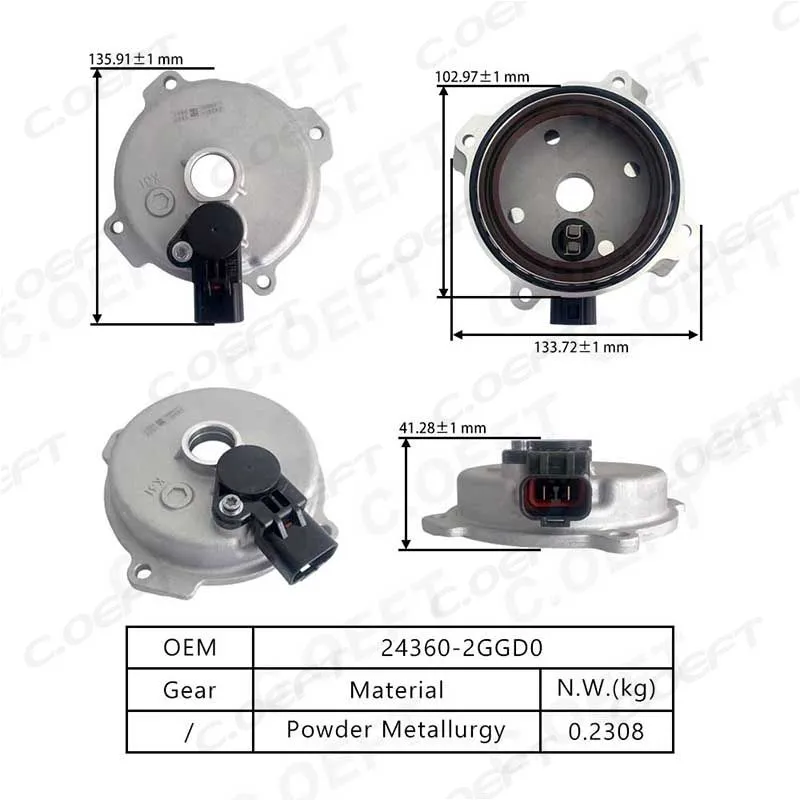 For Hyundai Sorento Variable Gear Cover 24360-2GGD0 24360-2GGA0