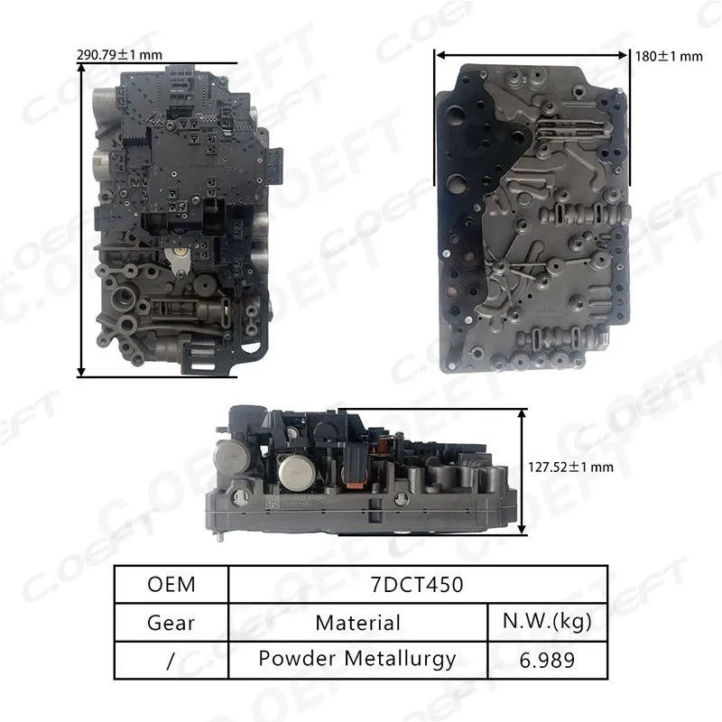 For Great Wall Motor Transmission Valve Body Assembly With Start Stop Function 7DCT450