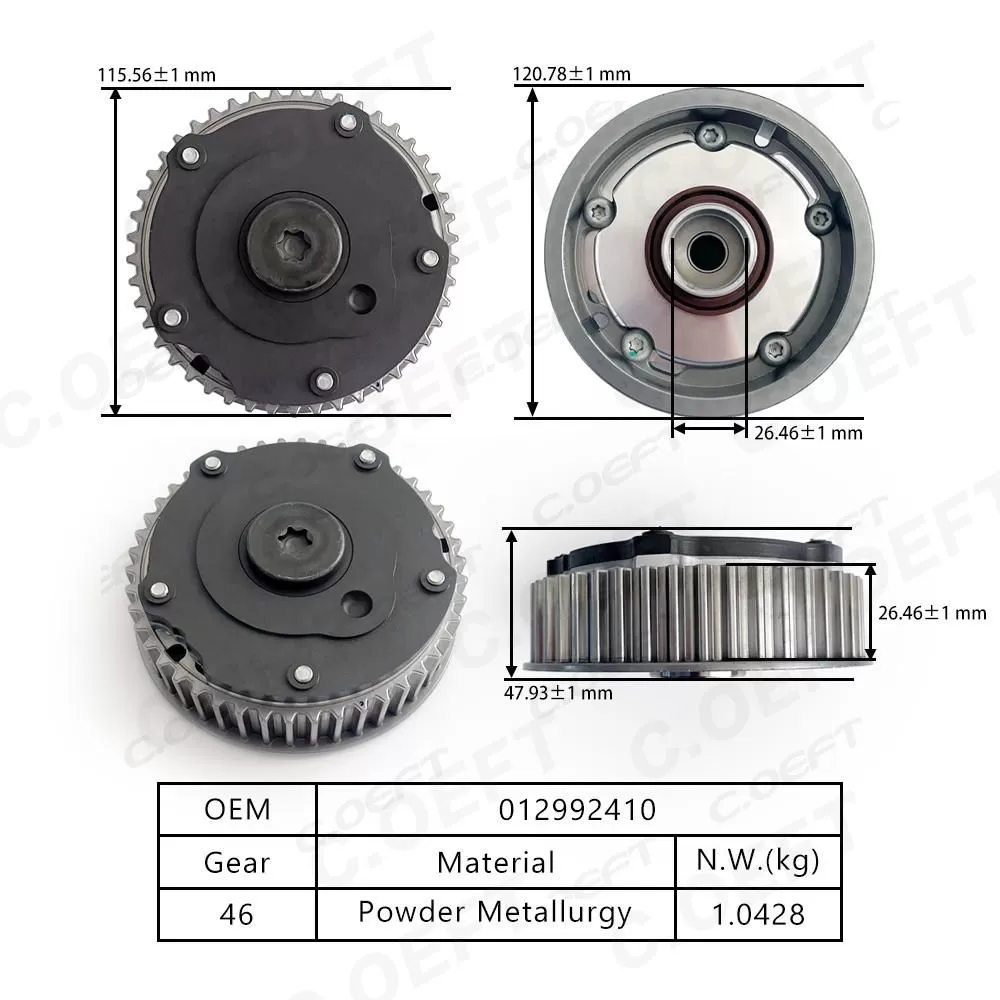New Factory Wholesale VVT Timing Gear Camshaft Adjuster (Exhaust) 012992410 for Opel