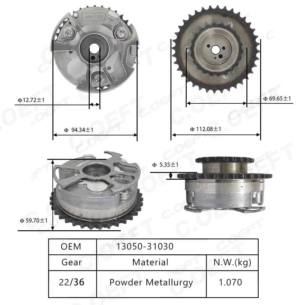 For Toyota Coolooze 1GR 4.0 Adjustable Timing Gear 13050-31030