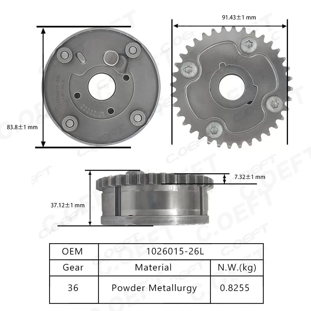 For Junpai A70 Senya 4GB16 Camshaft Adjustment Unit 1026015-26L