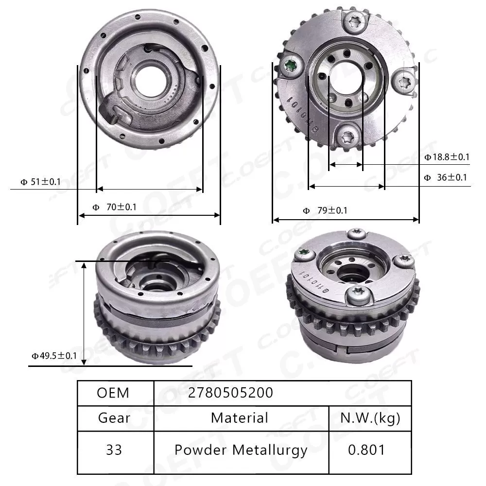 For Mercedes Benz  Camshaft Adjustment Unit A2780505200