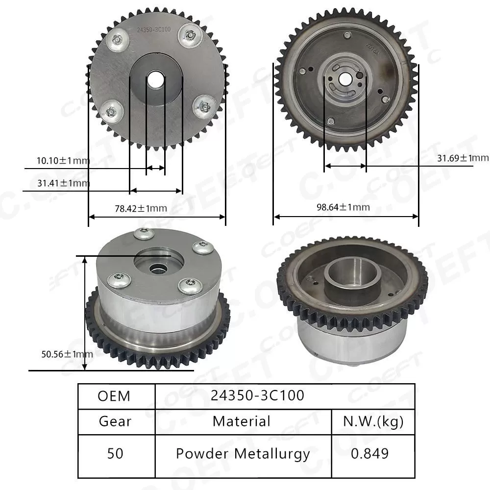 For Hyundai Kia Sorento VVT Timing Gear 24350-3C100