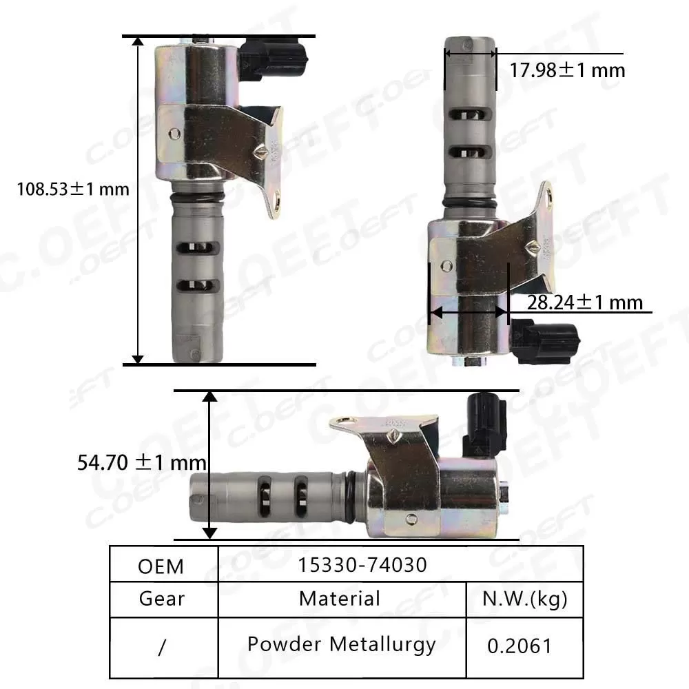 For Toyota Crown New Automatic Camshaft Adjuster Control Valve Engine Timing Oil Control Valve 15330-74030