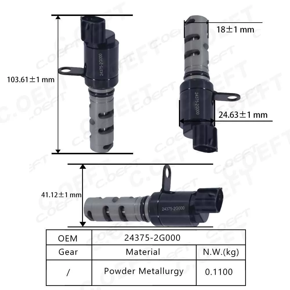 For Hyundai New High Quality Camshaft Position Actuator Solenoid Valve Engine Timing Oil Control Valve 24375-2G000