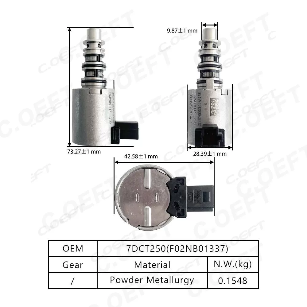 Factory Wholesale Refabricated F02NB01337 Transmission Solenoid Valve Gear Boxes for Roewe Great Wall Changan 7DCT250