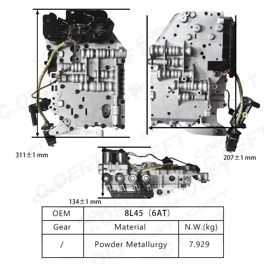 For Old Geely Models Transmission Valve Body Assembly 8L45 6AT