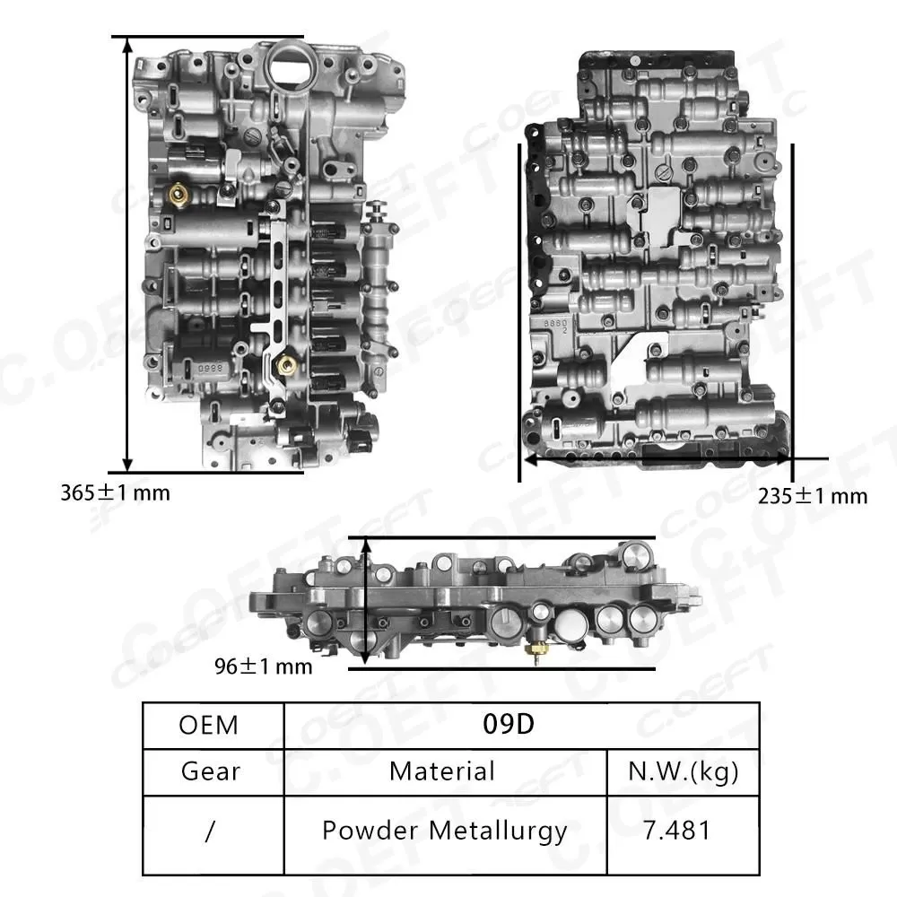 For Volkswagen Transmission valve body assembly 09D