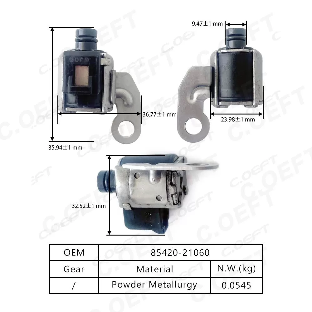 New Condition for Toyota Auto Parts Transmission Solenoid Valve 85420-21060 152-0257 Refabrication for Vehicles