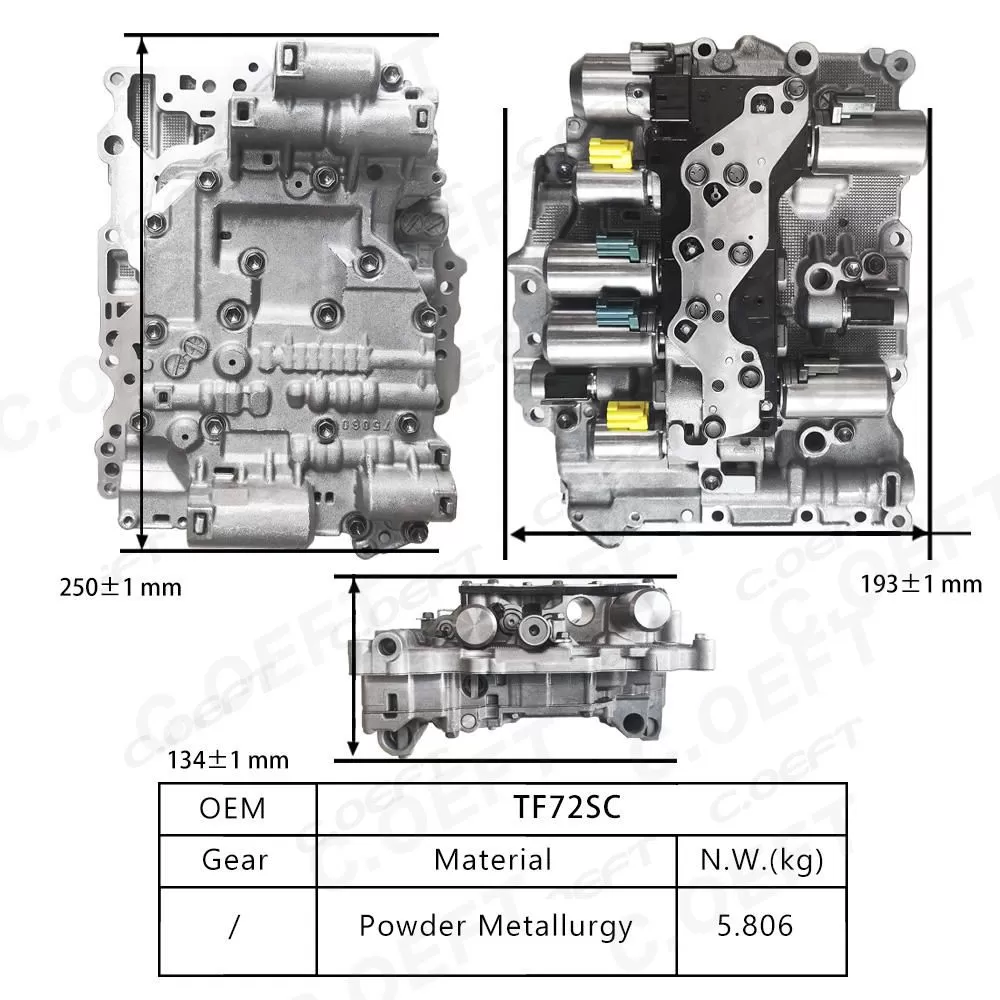 For BMW Transmission valve body assembly TF72SC