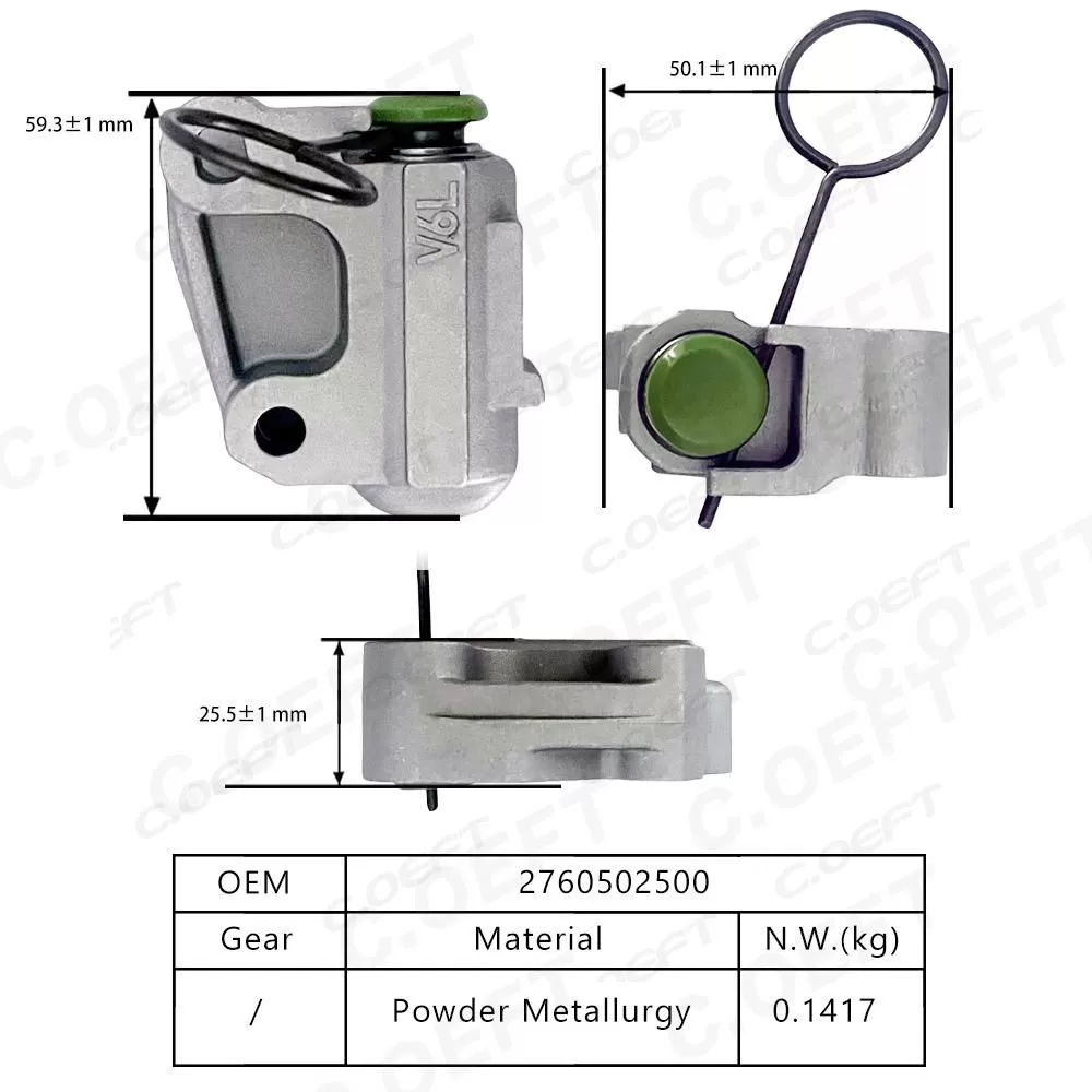 For Mercedes-Benz M276 Timing Chain Kit Tensioner 2760502500
