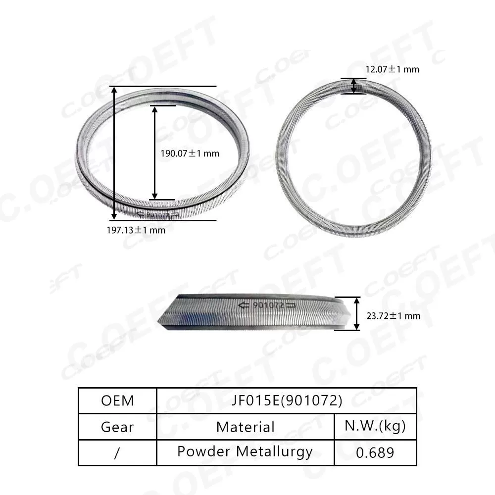 For Nissan High Quality Refabricated JF015E 901072 Transmission Steel Belt Timing Chain Kit & Accessory