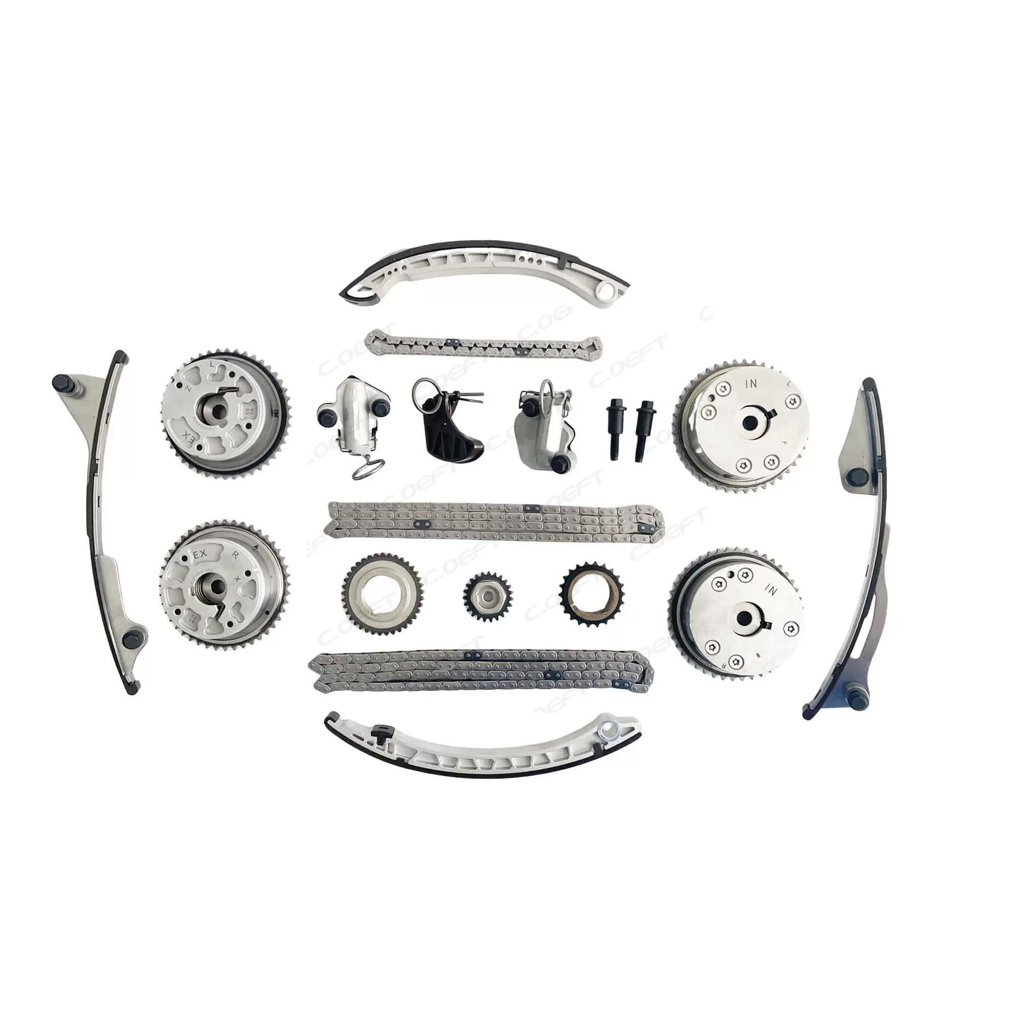 For Ford Edge Explorer Mustang Timing Chain Kit AT4Z6C255B AT4Z6256A-B ASBG-AT4Z-11 7T4Z8501B/C
