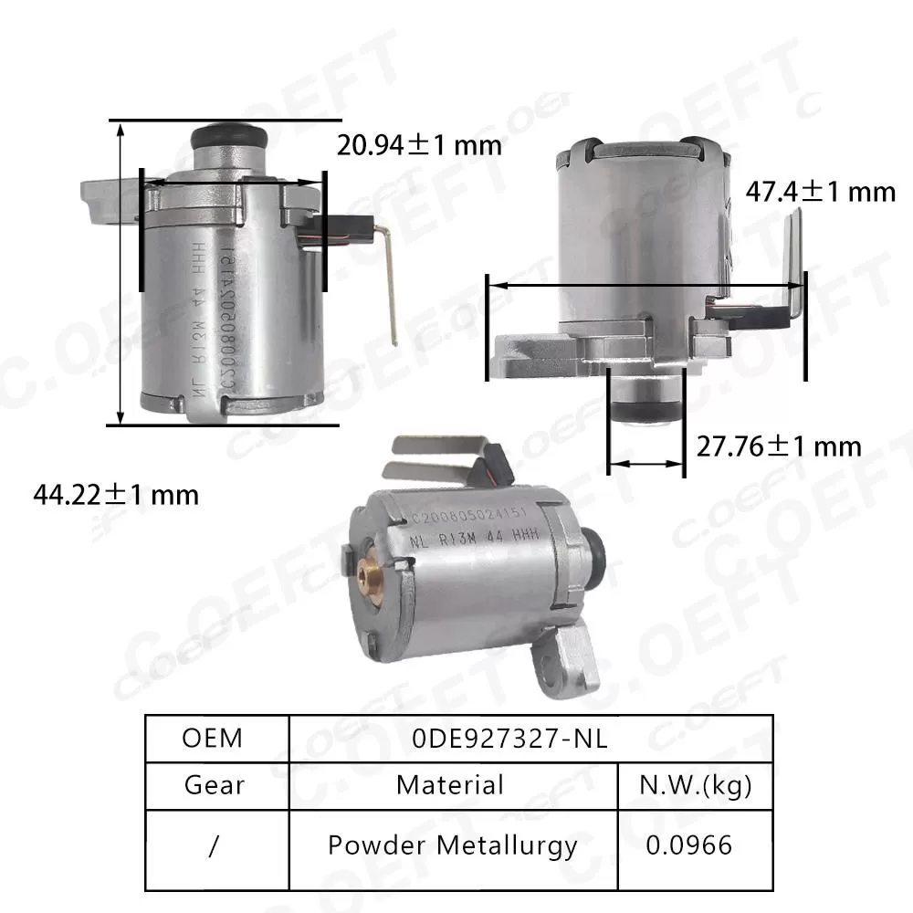 For Volkswagen 0BH/02E/0DE Transmission Solenoid Valve 0DE927327-NL