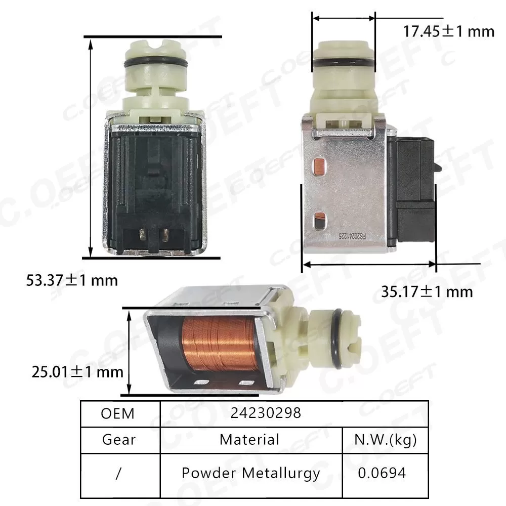 For GM 4L60 4L65 Gearbox Solenoid Valve 24230298