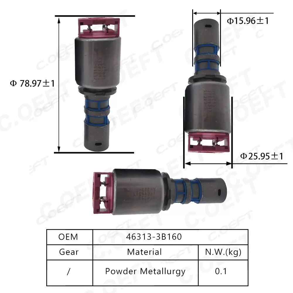 Para válvula de transmissão Hyundai Kia 46313-3B160