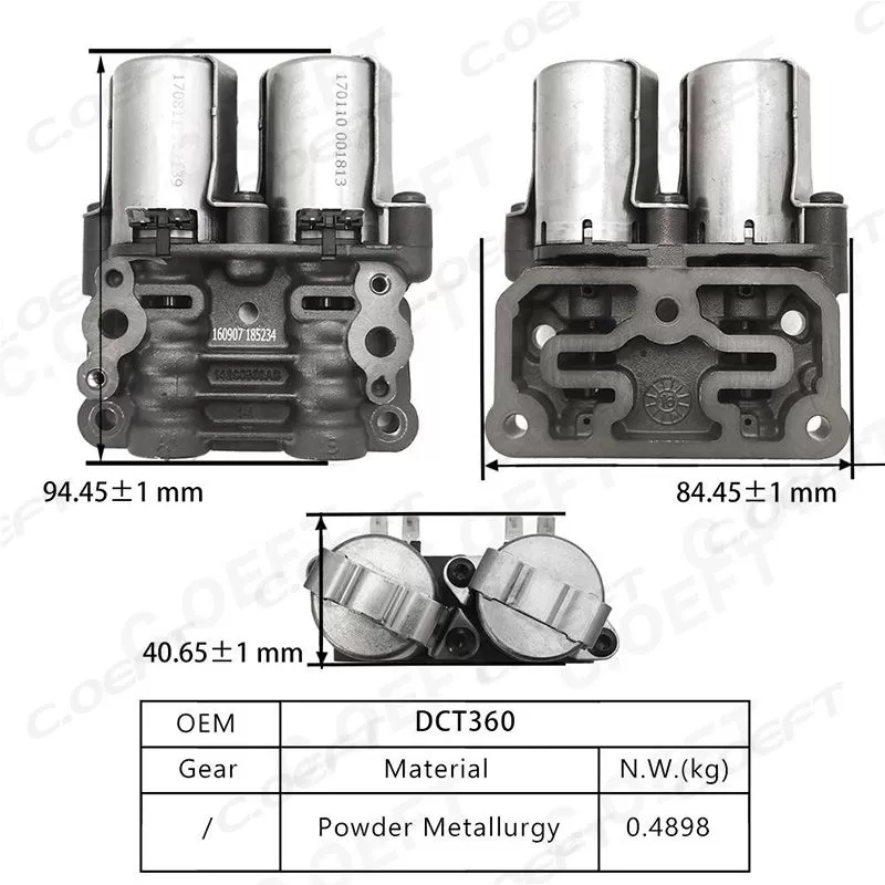 For MG Zotye Transmission valve body assembly DCT360