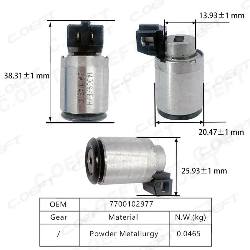For Peugeot Citroen  Transmission Solenoid Valve 7700102977 257419