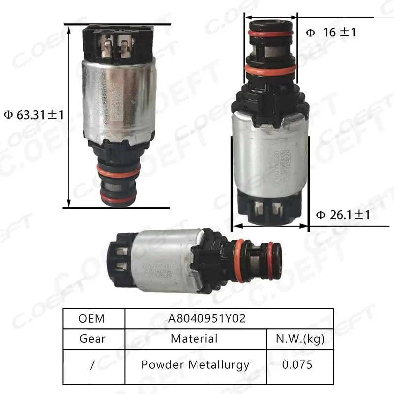 For Buick 6T45 Transmission Solenoid Valve  8040951Y02