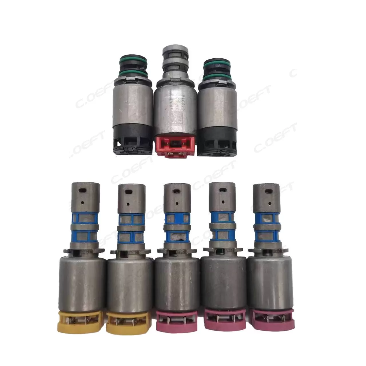 Para válvula solenóide de transmissão Hyundai Kia A6GF1 A6GF2 8 PÇS/SET