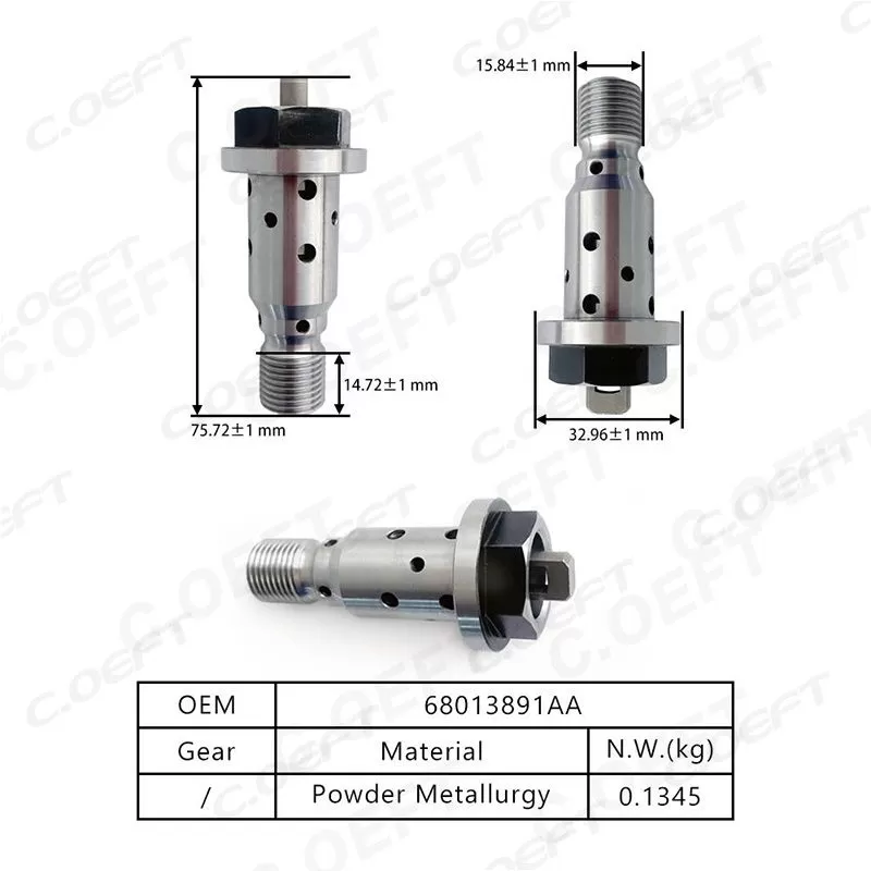 For Mercedes-Benz Sprinter 272 New Factory Wholesale Oil Control Valve Center Screw 68013891AA A2720500478 2720500478