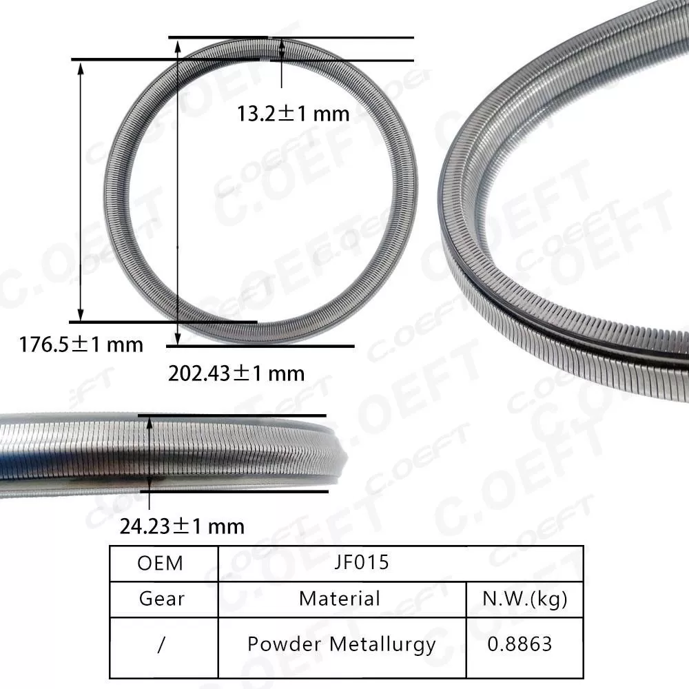 For Nissan High Quality JF015 Transmission Steel Belt Timing Chain Kit Accessory