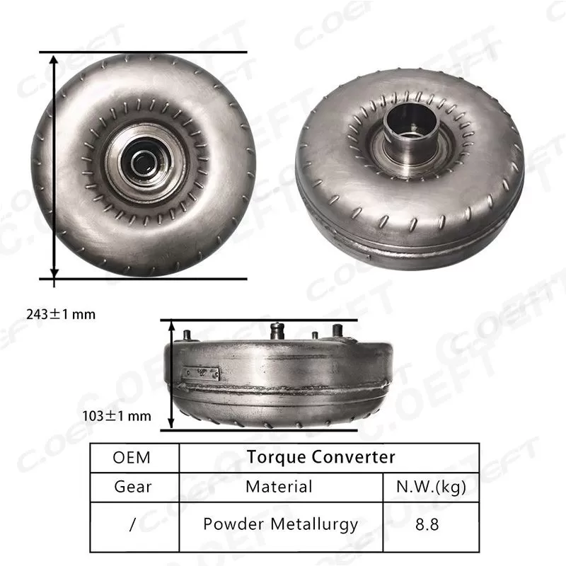 For Chevrolet Buick Crankshaft Remanufactured Automatic Transmission Torque Converter AL4 AL4DPO for Crown Reiz Gear Boxes