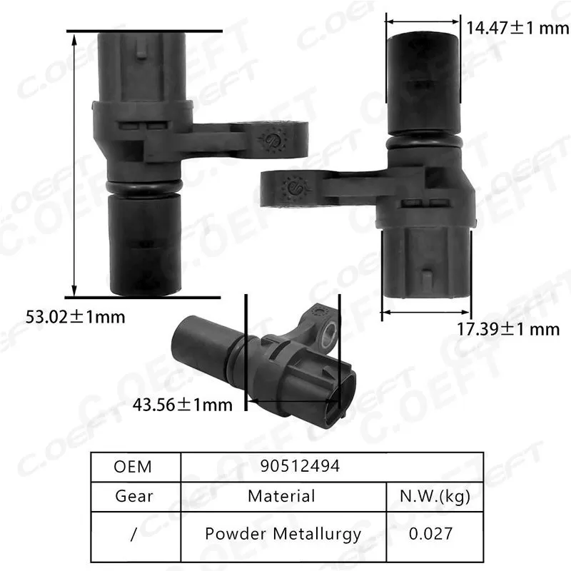 For Chevrolet Opel Rebuild Automatic Transmission Speed Sensor 90512494