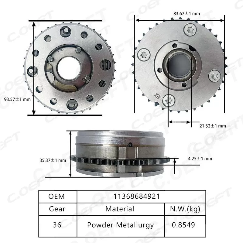 For BMW B38 B48 B58 VVT Timing Gear 11368684921