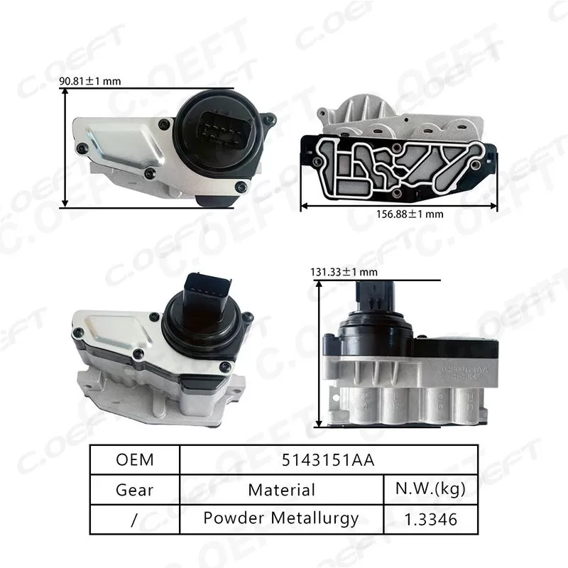 For JEEP Dodge and Chrysler 42RLE Gearbox Solenoid Valve 5143151AA