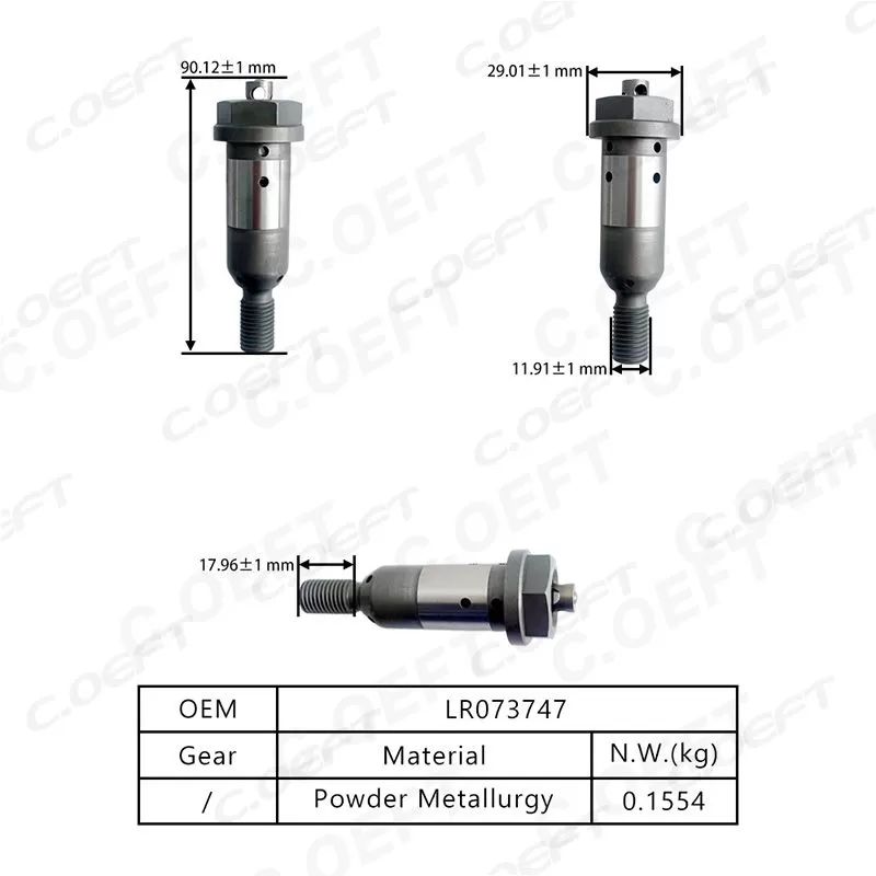 Para Land Rover e Jaguar 2.0T Parafuso Central LR073747 G4D336279CA