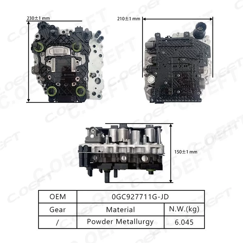 For Volkswagen DQ381 Transmission Mechatronic 0GC927711G-JD