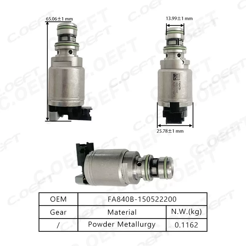 Para válvula solenóide de transmissão Hyundai FA840B-150522200