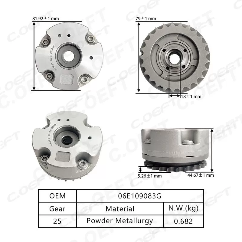 Para engrenagem de sincronização Audi A4 VVT (admissão) 06E109083G