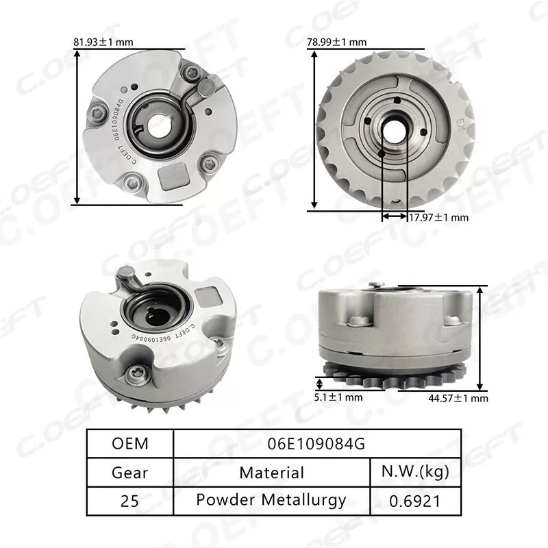 For Audi A4 VVT Timing Gear(exhaust) 06E109084G