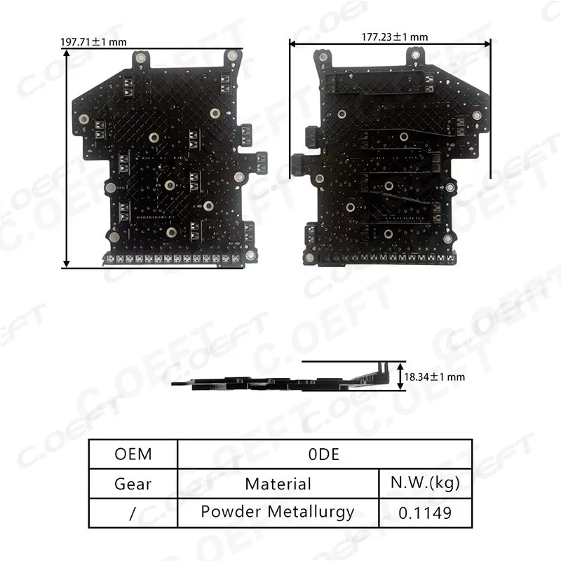 For Volkswagen Audi Transmission Wiring Harness Board (Flat Type) 0DE